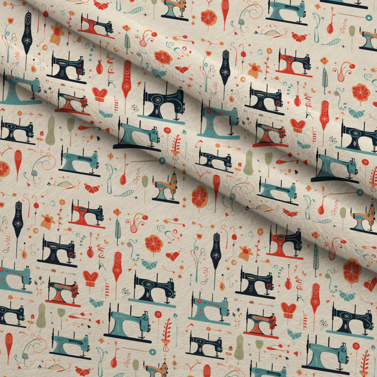 Retro Stitchery Pattern 4 Minky Fabric — plush minky folded close-up preview (mv-minky-v1:lying)