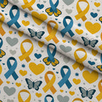 Ribbons of Hope Pattern 1 Minky Fabric — plush minky folded close-up preview (mv-minky-v1:lying)