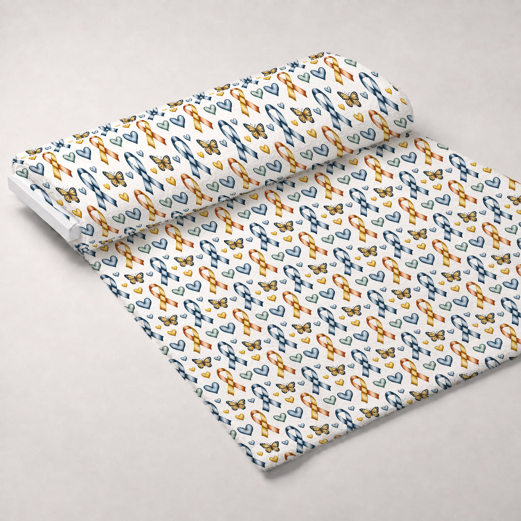 Ribbons of Hope Pattern 15 Minky Fabric — plush minky unrolled bolt preview (mv-minky-v1:bolt)