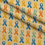 Ribbons of Hope Pattern 19 Minky Fabric — plush minky folded close-up preview (mv-minky-v1:lying)