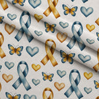 Ribbons of Hope Pattern 23 Minky Fabric — plush minky folded close-up preview (mv-minky-v1:lying)