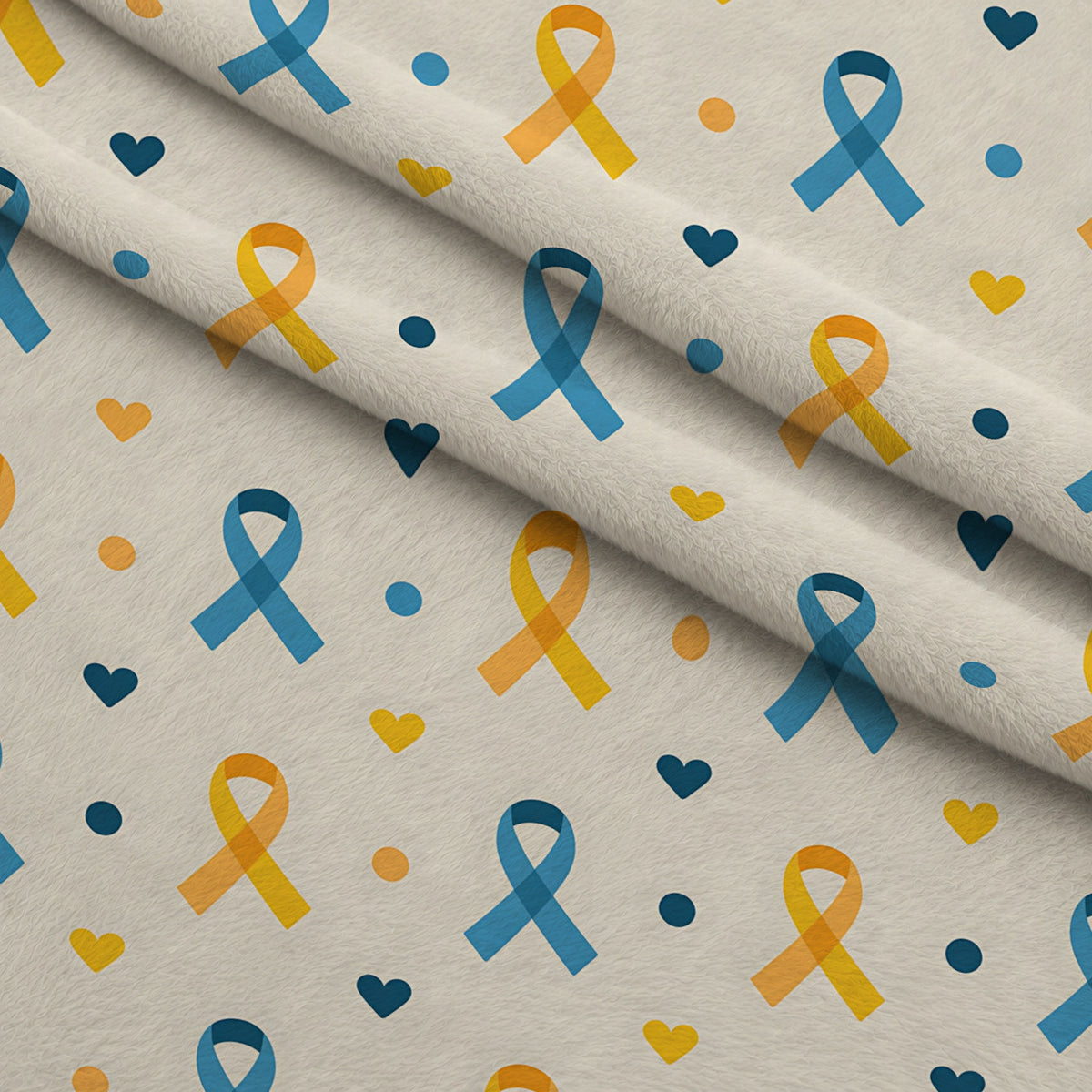 Ribbons of Hope Pattern 24 Minky Fabric — plush minky folded close-up preview (mv-minky-v1:lying)