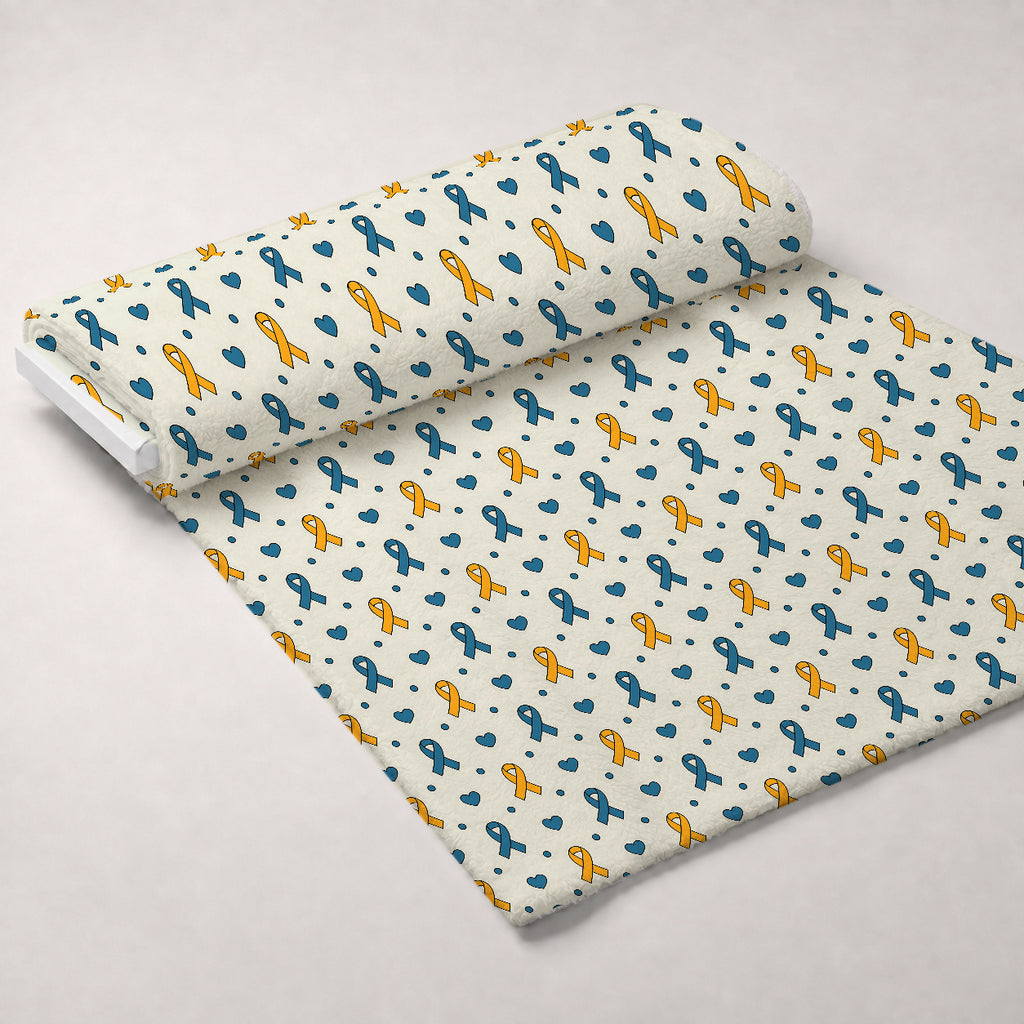 Ribbons of Hope Pattern 27 Minky Fabric — plush minky unrolled bolt preview (mv-minky-v1:bolt)