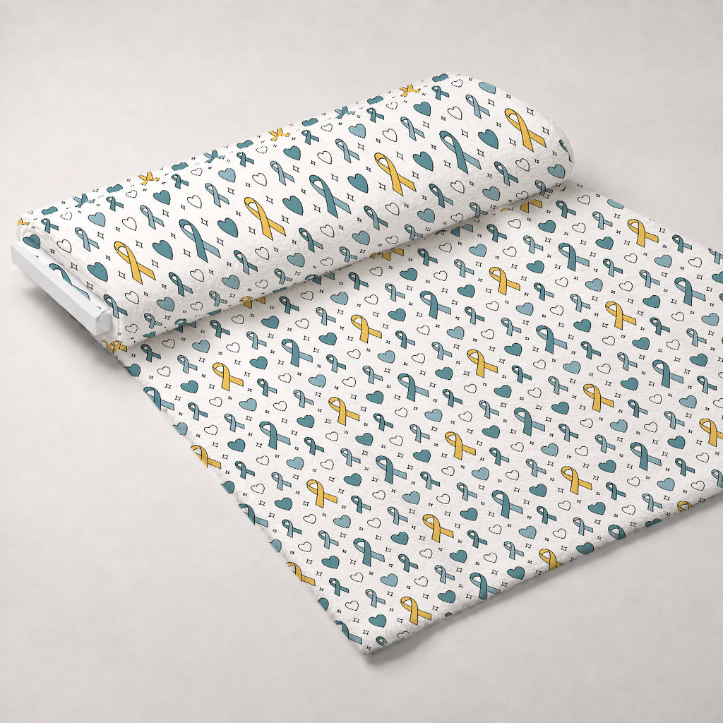 Ribbons of Hope Pattern 4 Minky Fabric — plush minky unrolled bolt preview (mv-minky-v1:bolt)