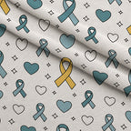Ribbons of Hope Pattern 4 Minky Fabric — plush minky folded close-up preview (mv-minky-v1:lying)