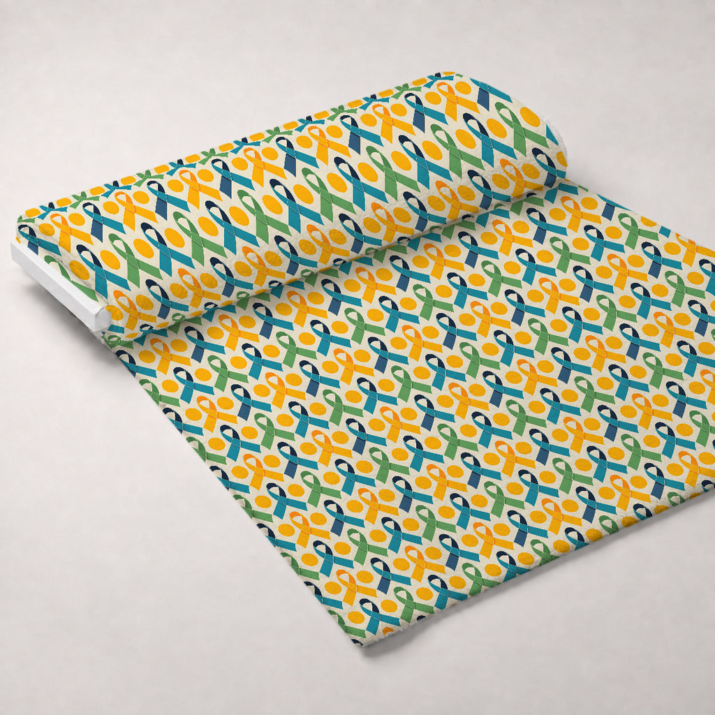 Ribbons of Hope Pattern 8 Minky Fabric — plush minky unrolled bolt preview (mv-minky-v1:bolt)