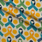 Ribbons of Hope Pattern 8 Minky Fabric — plush minky folded close-up preview (mv-minky-v1:lying)
