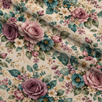 Rosewater Letter Garden Pattern 1 Minky Fabric — plush minky folded close-up preview (mv-minky-v1:lying)