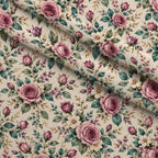 Rosewater Letter Garden Pattern 2 Minky Fabric — plush minky folded close-up preview (mv-minky-v1:lying)