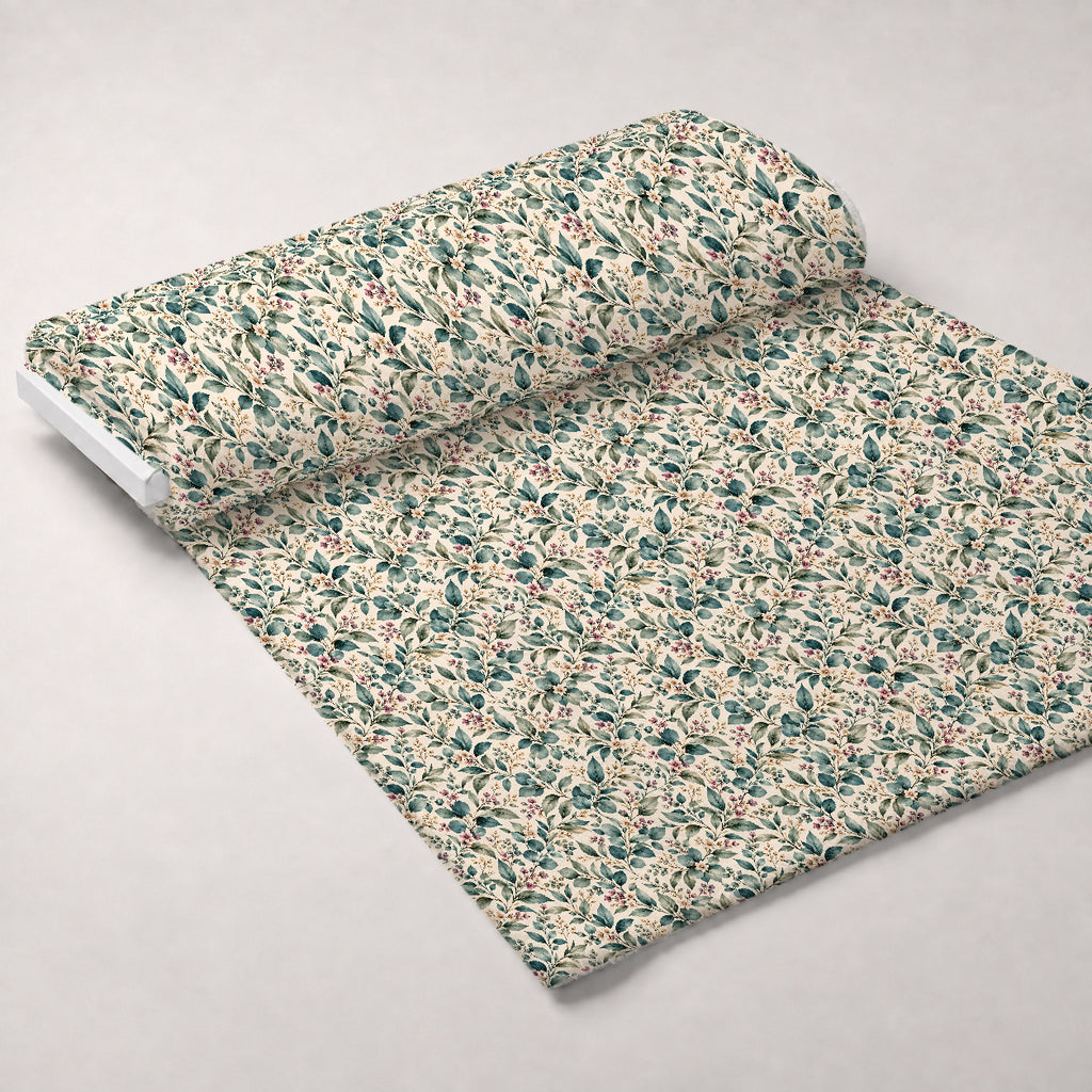 Rosewater Letter Garden Pattern 3 Minky Fabric — plush minky unrolled bolt preview (mv-minky-v1:bolt)