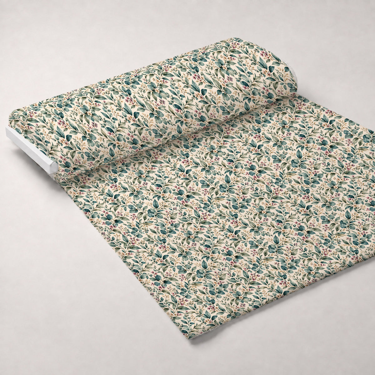 Rosewater Letter Garden Pattern 3 Minky Fabric — plush minky unrolled bolt preview (mv-minky-v1:bolt)