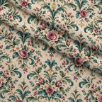 Rosewater Letter Garden Pattern 5 Minky Fabric — plush minky folded close-up preview (mv-minky-v1:lying)