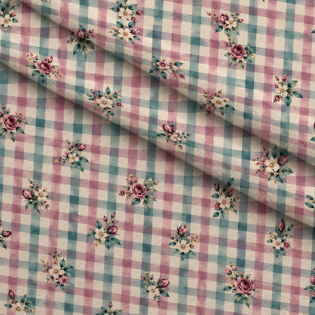 Rosewater Letter Garden Pattern 6 Minky Fabric — plush minky folded close-up preview (mv-minky-v1:lying)