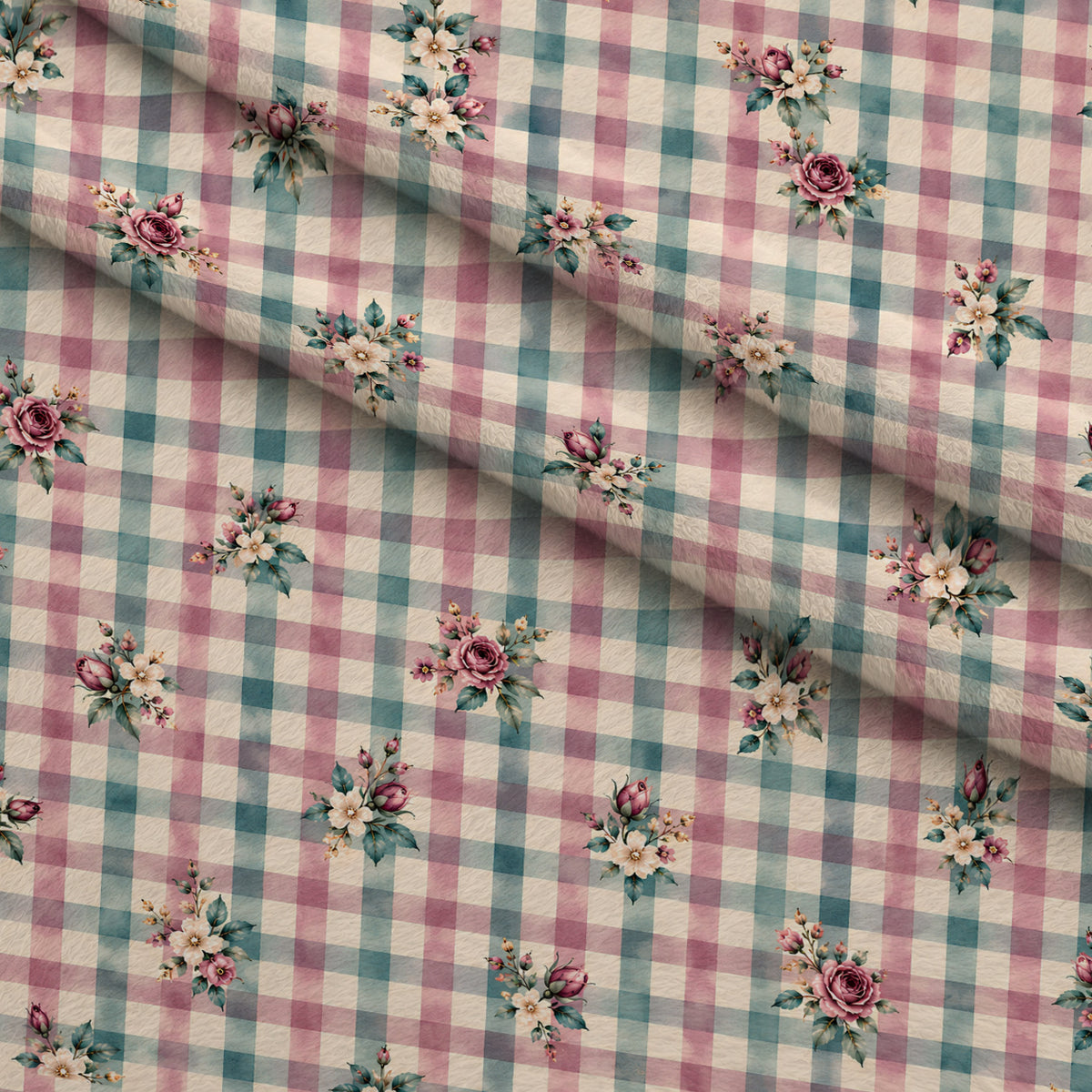 Rosewater Letter Garden Pattern 6 Minky Fabric — plush minky folded close-up preview (mv-minky-v1:lying)