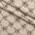 Rosewater Letter Garden Pattern 8 Minky Fabric — plush minky folded close-up preview (mv-minky-v1:lying)