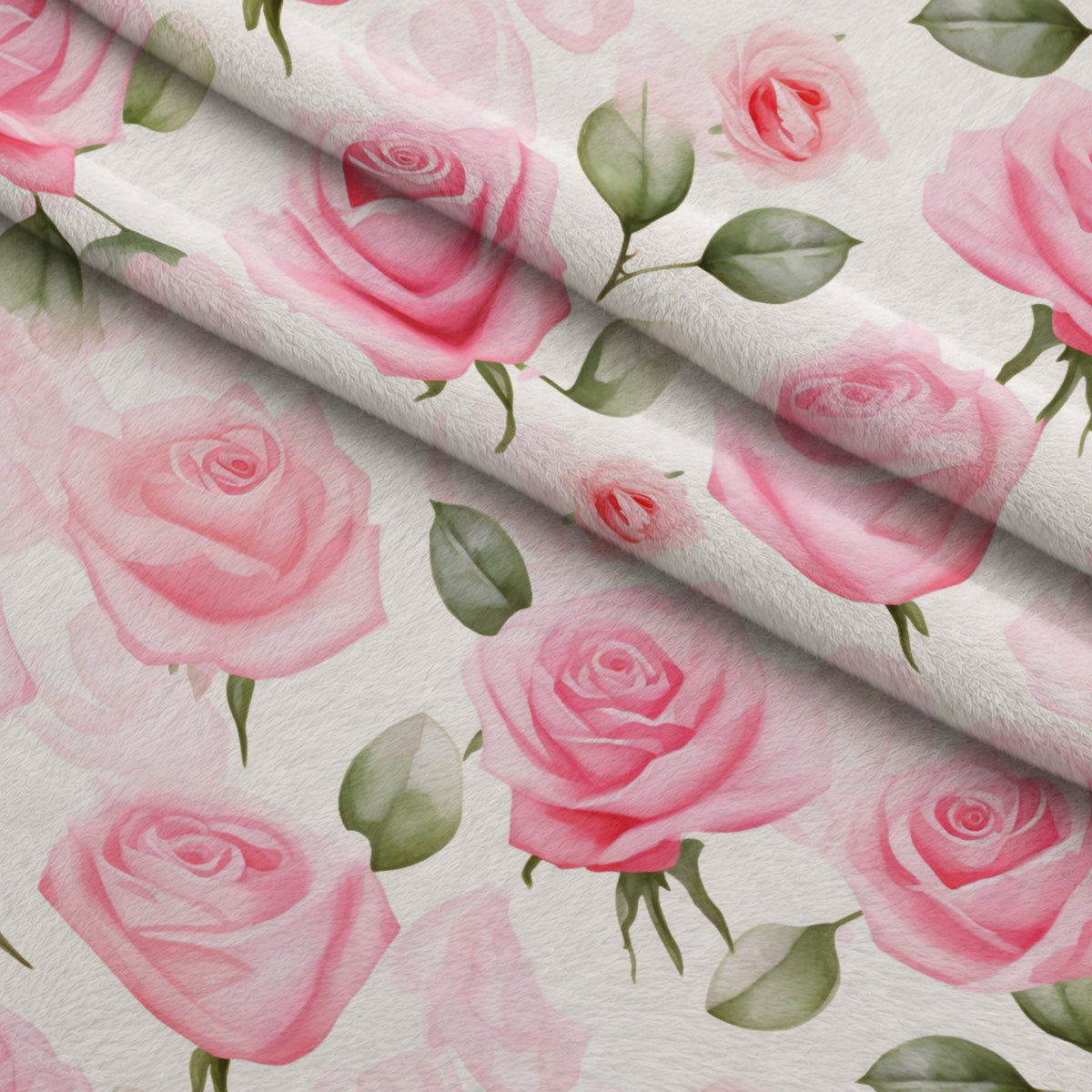 Rosewater Romance Pattern 10 Minky Fabric — plush minky folded close-up preview (mv-minky-v1:lying)