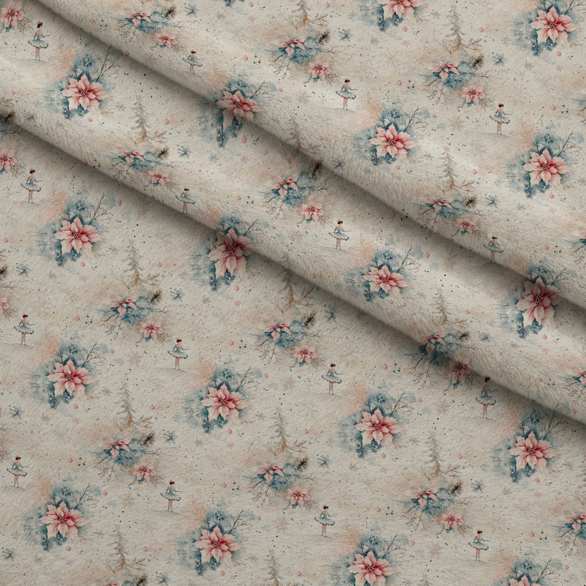 Rosewood Tartan Pattern 7 Minky Fabric — plush minky folded close-up preview (mv-minky-v1:lying)