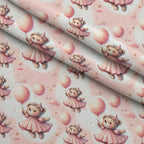 Rosy Balloon Cubs Pattern 11 Minky Fabric — plush minky folded close-up preview (mv-minky-v1:lying)