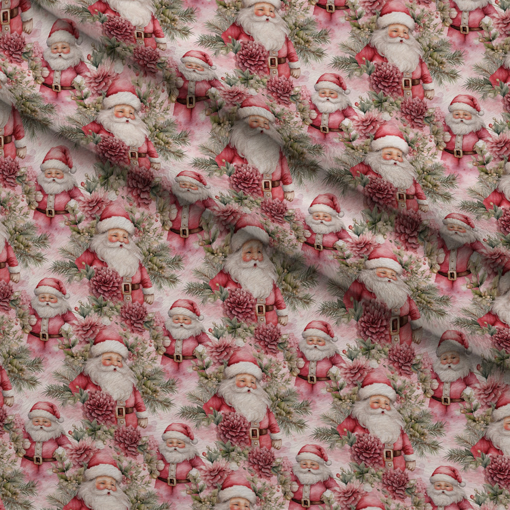 Rosy Noel Pattern 1 Minky Fabric — plush minky folded close-up preview (mv-minky-v1:lying)