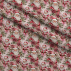 Rosy Noel Pattern 1 Minky Fabric — plush minky folded close-up preview (mv-minky-v1:lying)
