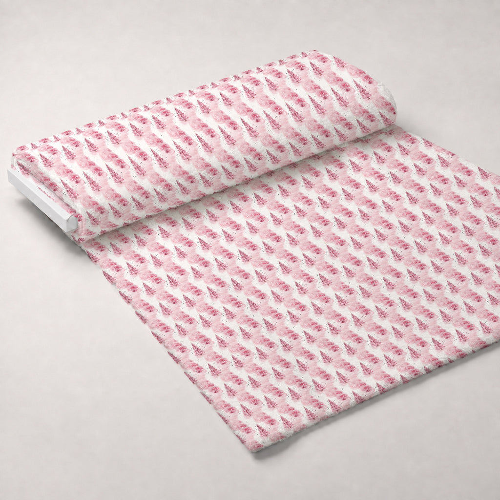 Rosy Noel Pattern 2 Minky Fabric — plush minky unrolled bolt preview (mv-minky-v1:bolt)