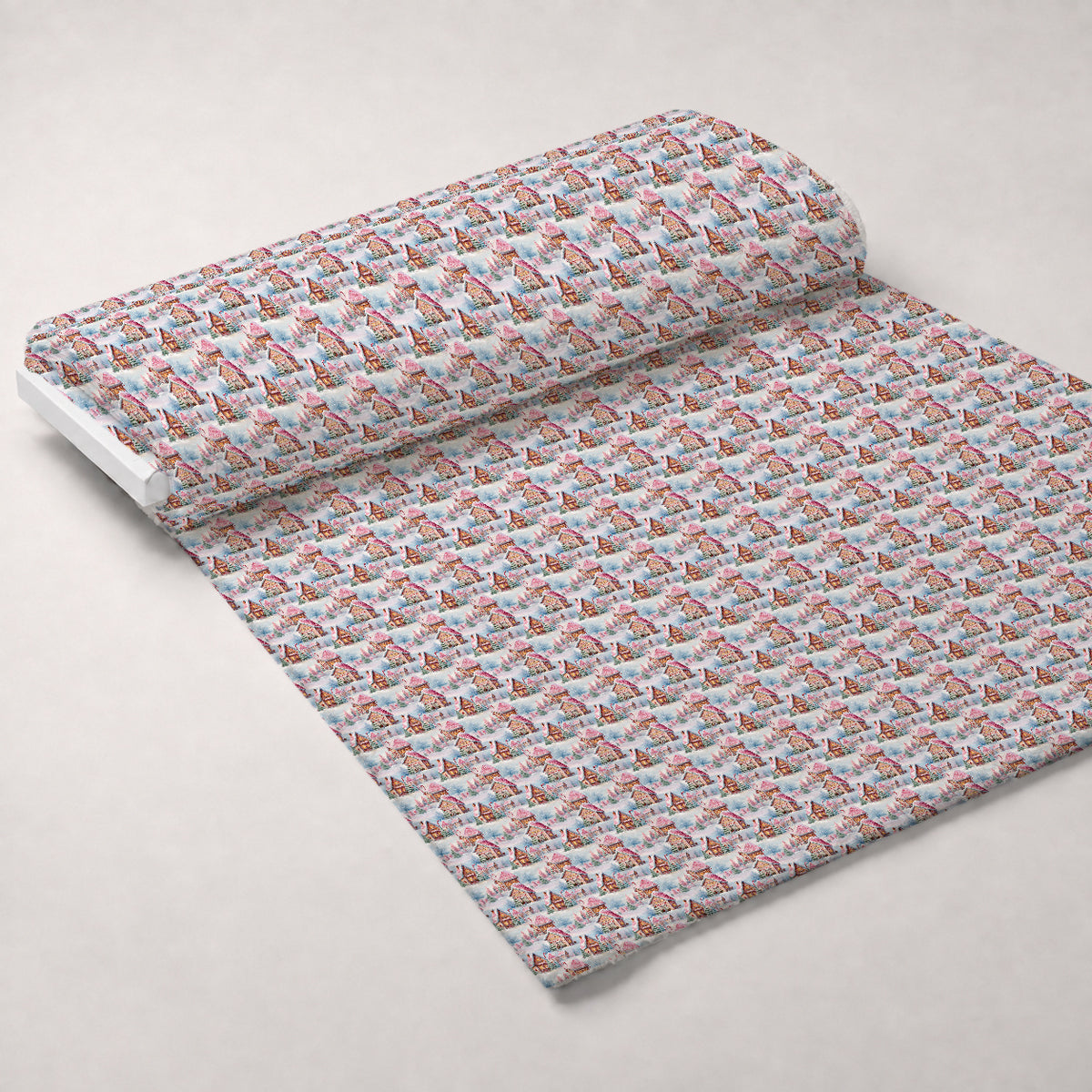 Rosy Noel Pattern 5 Minky Fabric — plush minky unrolled bolt preview (mv-minky-v1:bolt)
