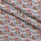 Rosy Noel Pattern 5 Minky Fabric — plush minky folded close-up preview (mv-minky-v1:lying)