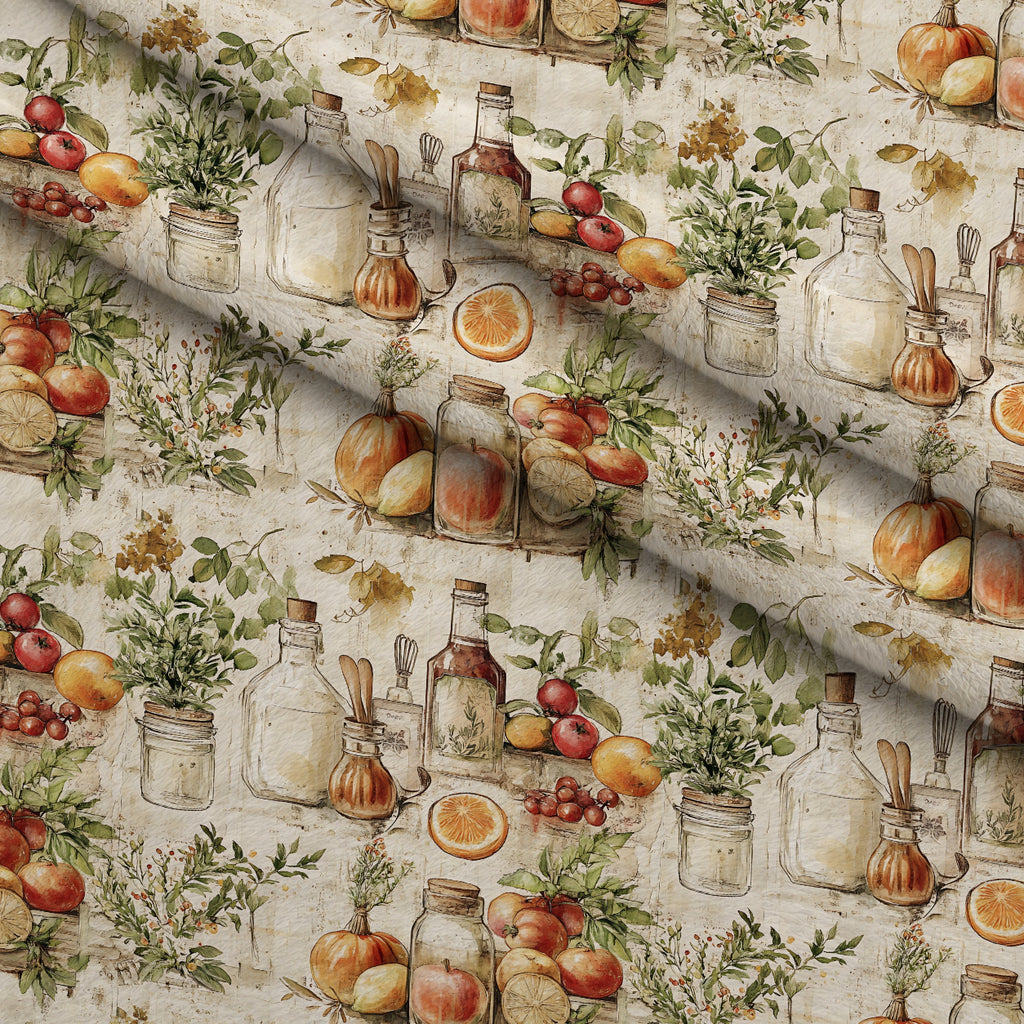 Rustic Pantry Pattern 1 Minky Fabric — plush minky folded close-up preview (mv-minky-v1:lying)