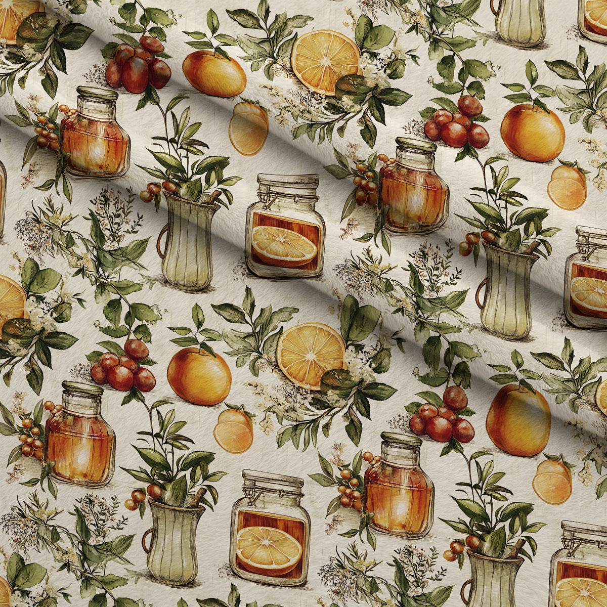 Rustic Pantry Pattern 8 Minky Fabric — plush minky folded close-up preview (mv-minky-v1:lying)
