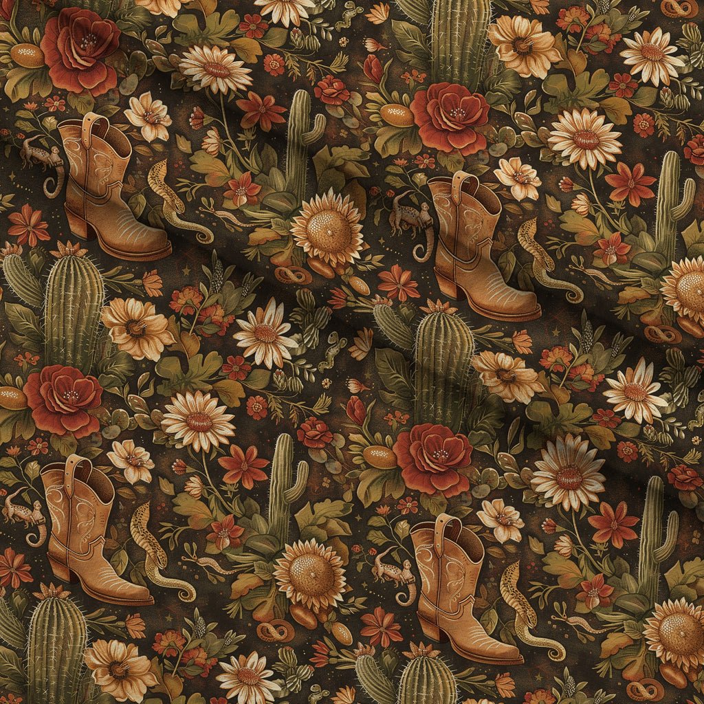 Rustic Rodeo Pattern 1 Minky Fabric — plush minky folded close-up preview (mv-minky-v1:lying)