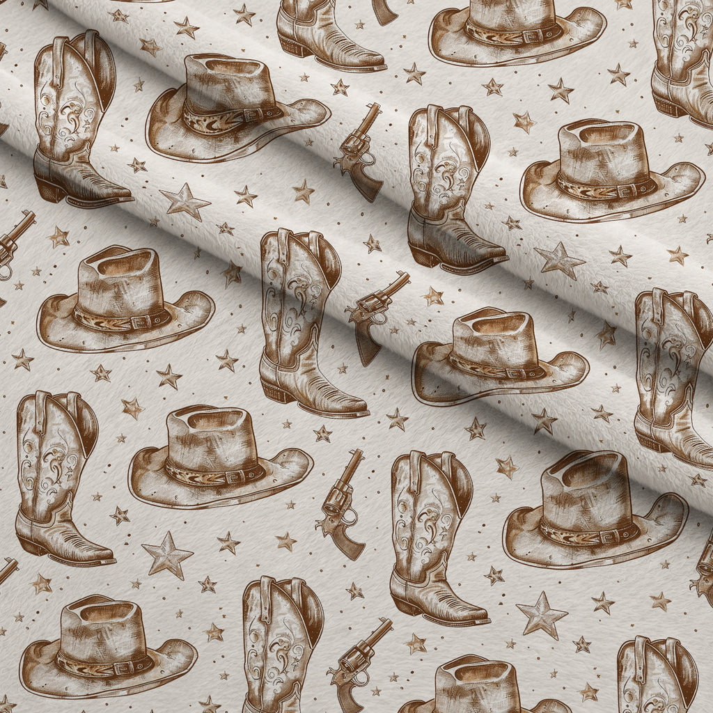 Rustic Rodeo Pattern 10 Minky Fabric — plush minky folded close-up preview (mv-minky-v1:lying)