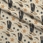 Rustic Rodeo Pattern 8 Minky Fabric — plush minky folded close-up preview (mv-minky-v1:lying)