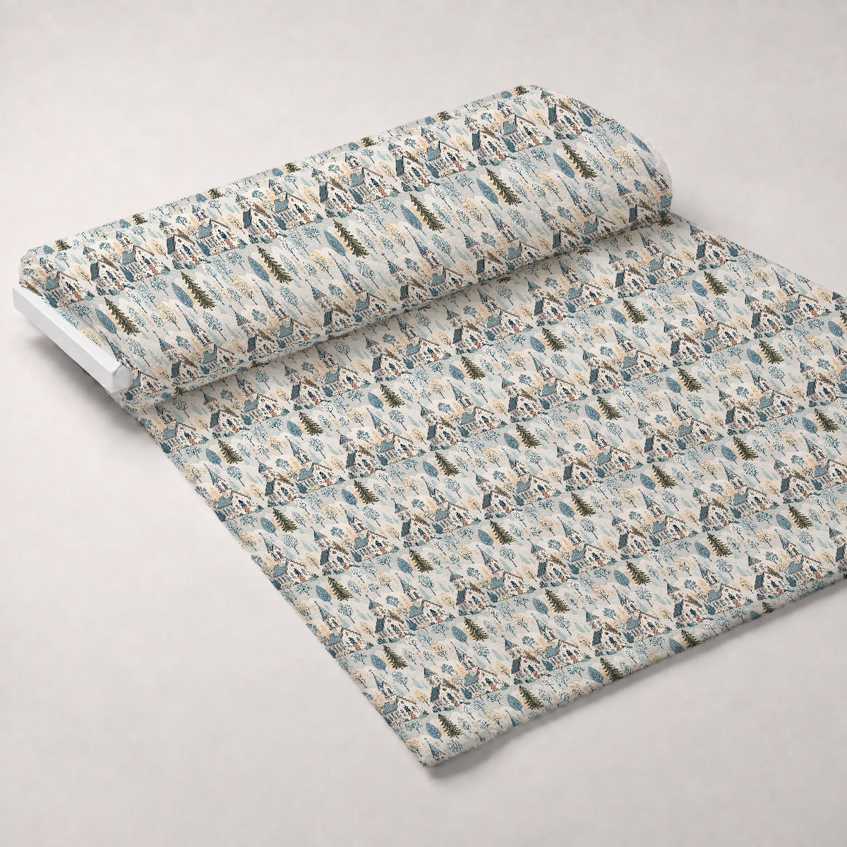 Sacred Meadow Pattern 1 Minky Fabric — plush minky unrolled bolt preview (mv-minky-v1:bolt)