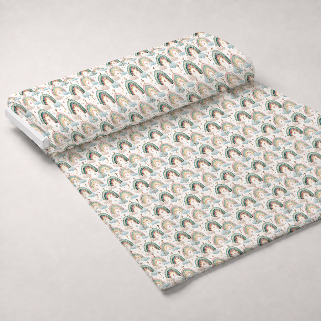 Sacred Meadow Pattern 2 Minky Fabric — plush minky unrolled bolt preview (mv-minky-v1:bolt)