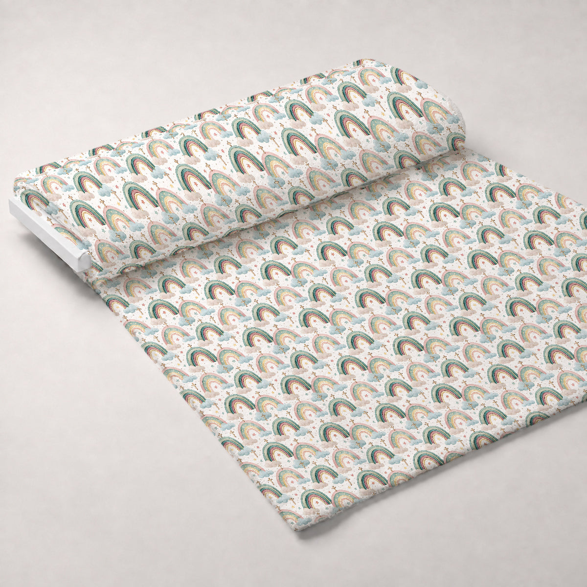 Sacred Meadow Pattern 2 Minky Fabric — plush minky unrolled bolt preview (mv-minky-v1:bolt)