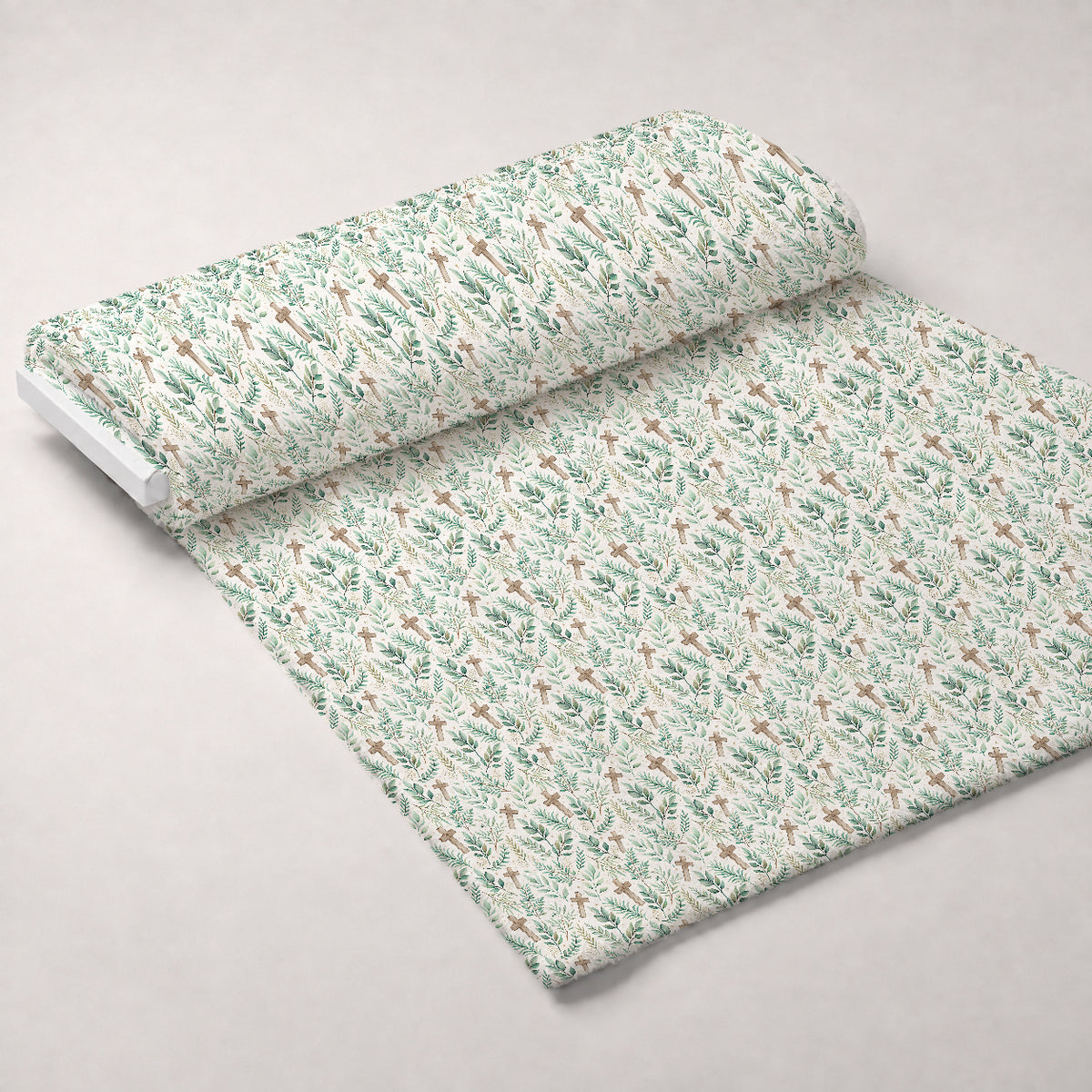 Sacred Meadow Pattern 4 Minky Fabric — plush minky unrolled bolt preview (mv-minky-v1:bolt)