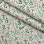 Sacred Meadow Pattern 4 Minky Fabric — plush minky folded close-up preview (mv-minky-v1:lying)