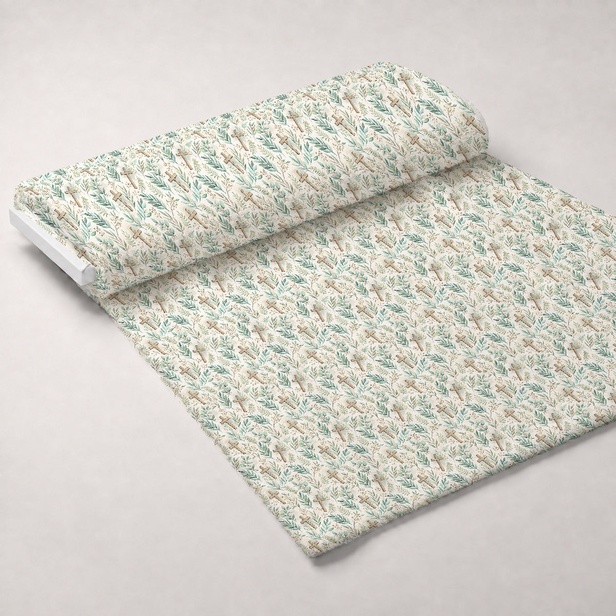 Sacred Meadow Pattern 5 Minky Fabric — plush minky unrolled bolt preview (mv-minky-v1:bolt)