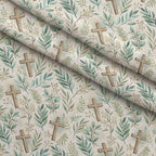 Sacred Meadow Pattern 5 Minky Fabric — plush minky folded close-up preview (mv-minky-v1:lying)