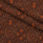 Saddle Blossom Pattern 14 Minky Fabric — plush minky folded close-up preview (mv-minky-v1:lying)