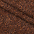 Saddle Blossom Pattern 6 Minky Fabric — plush minky folded close-up preview (mv-minky-v1:lying)