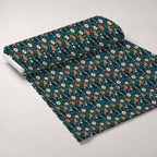 Saddle Song Garden Pattern 1 Minky Fabric — plush minky unrolled bolt preview (mv-minky-v1:bolt)