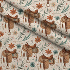 Saddle Song Garden Pattern 12 Minky Fabric — plush minky folded close-up preview (mv-minky-v1:lying)