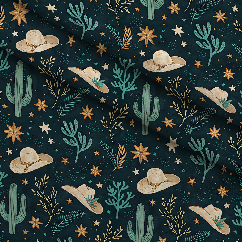 Saddle Song Garden Pattern 14 Minky Fabric — plush minky folded close-up preview (mv-minky-v1:lying)