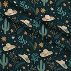 Saddle Song Garden Pattern 14 Minky Fabric — plush minky folded close-up preview (mv-minky-v1:lying)