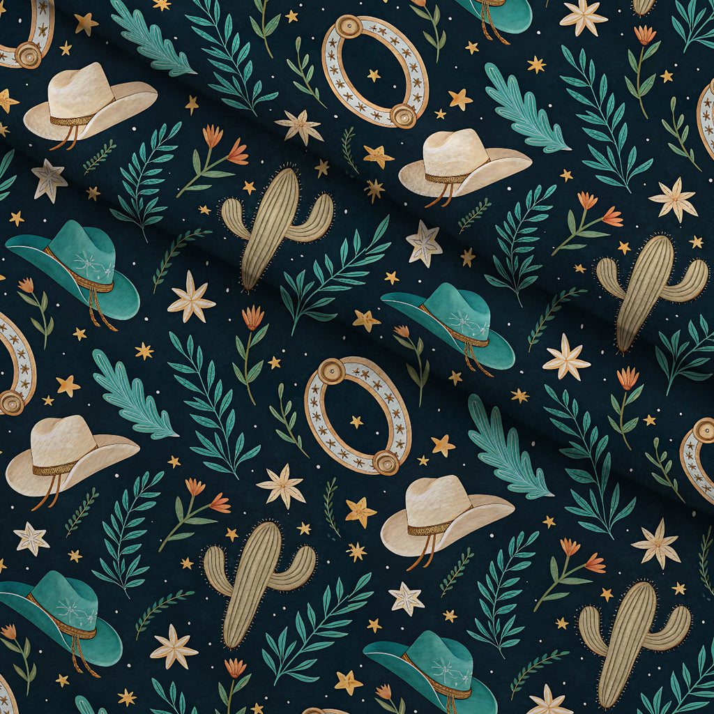 Saddle Song Garden Pattern 15 Minky Fabric — plush minky folded close-up preview (mv-minky-v1:lying)