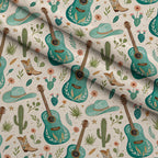 Saddle Song Garden Pattern 17 Minky Fabric — plush minky folded close-up preview (mv-minky-v1:lying)