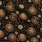 Saddle Song Garden Pattern 3 Minky Fabric — plush minky folded close-up preview (mv-minky-v1:lying)