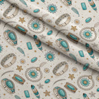 Saddle Song Garden Pattern 4 Minky Fabric — plush minky folded close-up preview (mv-minky-v1:lying)