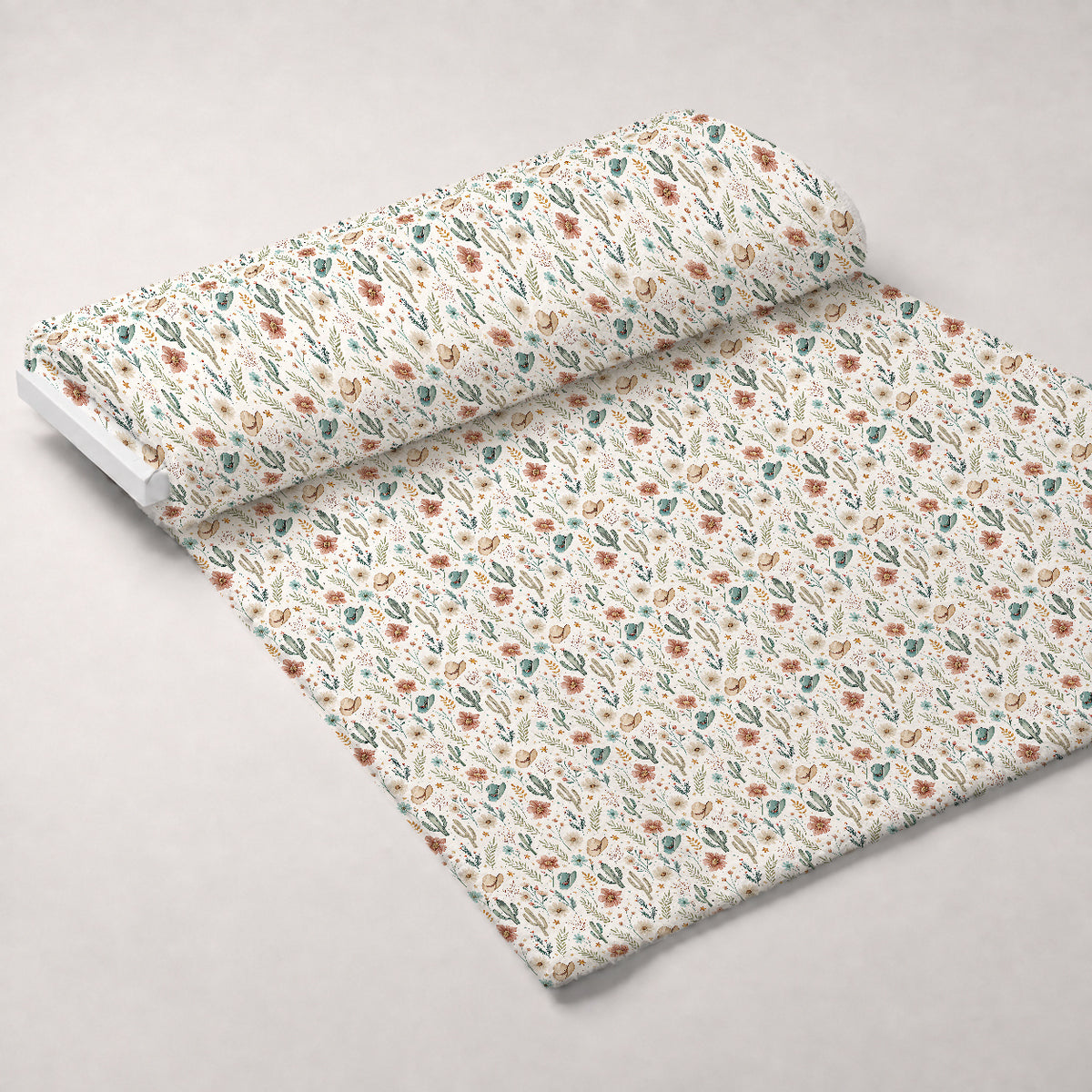 Saddle Song Garden Pattern 5 Minky Fabric — plush minky unrolled bolt preview (mv-minky-v1:bolt)